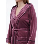 Халат Wild love XL,2XL,3XL,4XL  велюр 21645